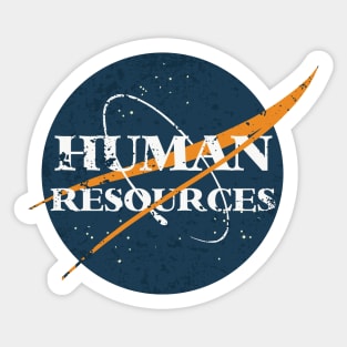 Human Resources Space Vintage Sticker